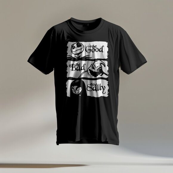 The Good The Bad The Sally Nightmare Men’s T-shirt Black - Picture 3 of 3